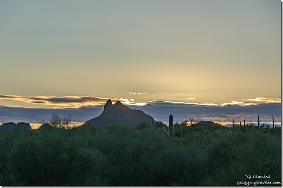 desert mountains sunset clouds BLM Darby Well Road Ajo Arizona