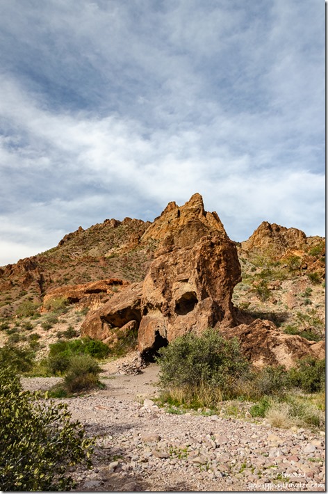 Skull rock Queen Canyon area Kofa National Wildlife Refuge Arizona