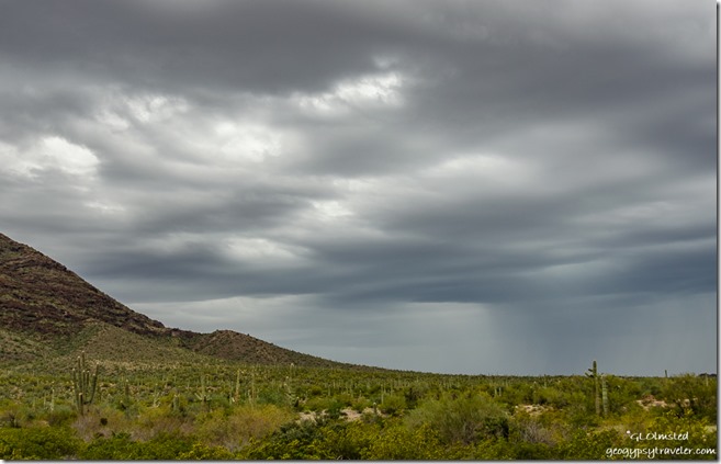 desert rain clouds BLM Darby Well Road Ajo Arizona