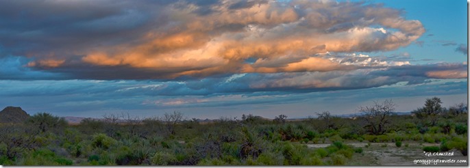 desert sunset clouds BLM Ghost Town Rd Congress Arizona