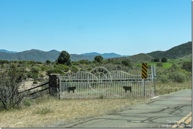 TK Bar Ranch fence Wagnor Road Walnut Grove Arizona