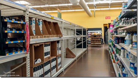empty TP shelves WalMart Prescott Arizona