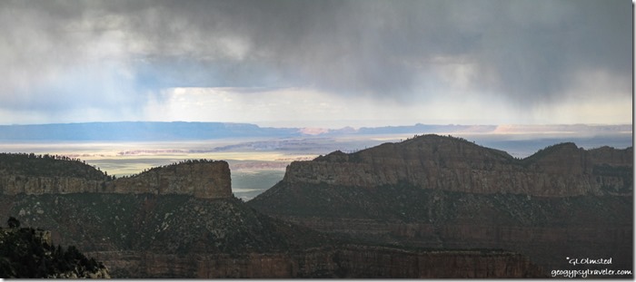 Stormy sky Point Imperial North Rim Grand Canyon National Park Arizona