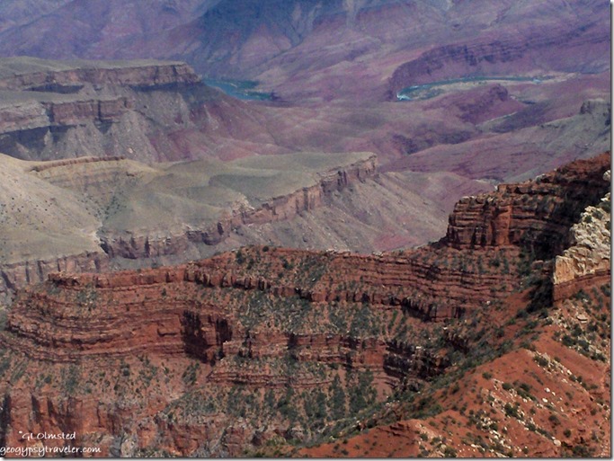 Colorado River from Angels Window North Rim Grand Canyon National Park Arizona