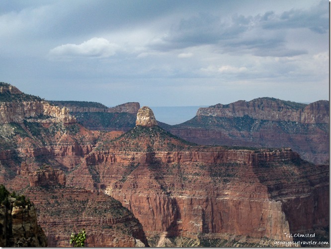 View Northeast from Vista Encantada overlook Walhalla Plateau North Rim Grand Canyon National Park Arizona