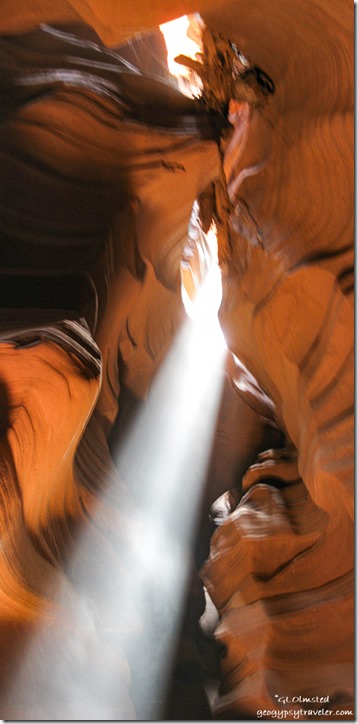 Light shaft Antelope Slot Canyon Page Arizona