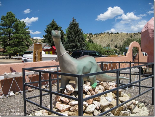 Dinosaur at The Rock Stop US Hwy 89 Orderville Utah
