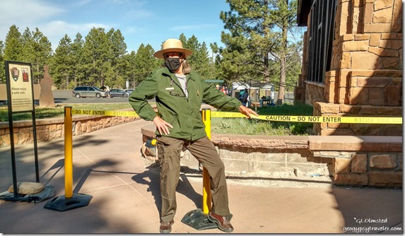 Ranger Gaelyn posing VC Bryce Canyon National Park Utah by Haley