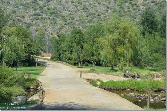 Driveway at Old Mill Lodge Outdshoorn South Africa