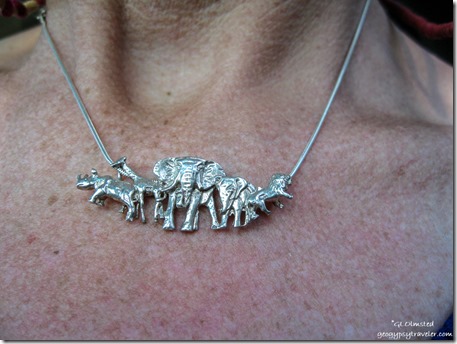 sterling silver wildlife necklace Kruger National Park Mpumalanga South Africa