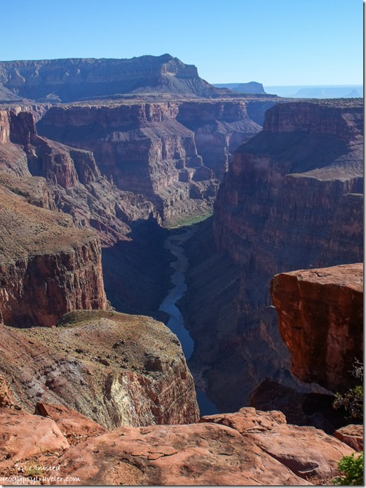 Colorado River upstream from Tuweep overlook Grand Canyon National Park Arizona