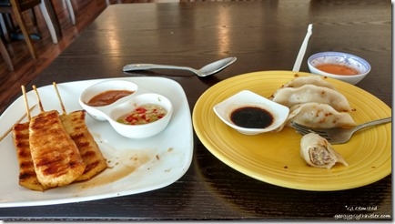 Thai chicken Satay & dumplings Cedar City Utah