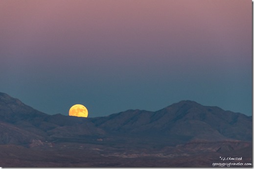 mountains moon rise Snowbird Mesa Nevada