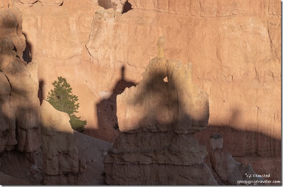 light & shadows hoodoo window Bryce Canyon National Park Utah