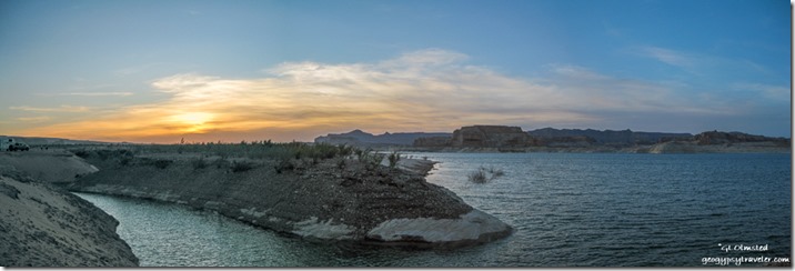 Sunset Wahweap Bay Lake Powell Utah