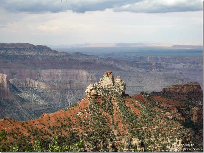 Brady Peak from Vista Encantada overlook Walhalla Plateau North Rim Grand Canyon National Park Arizona