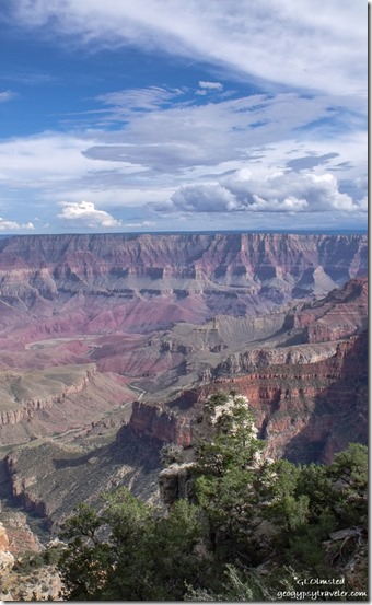 Southeast from Walhalla overlook North Rim Grand Canyon National Park Arizona