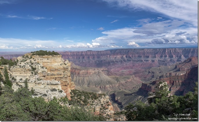 Southeast from Walhalla overlook North Rim Grand Canyon National Park Arizona