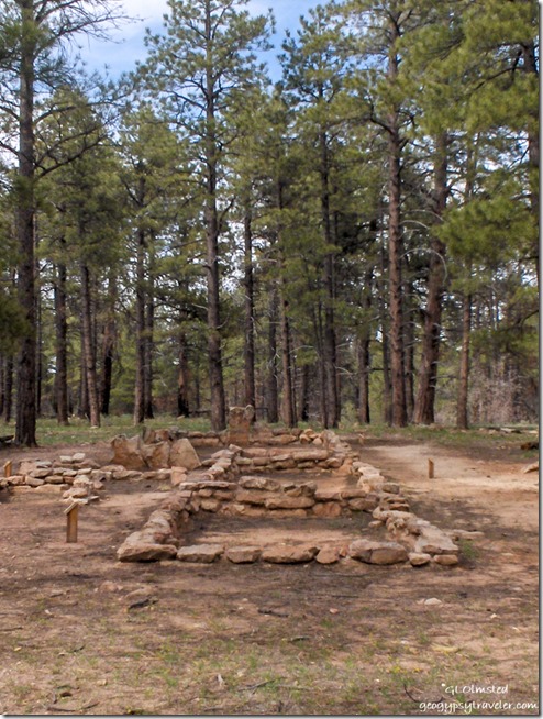 Walhalla Glades ruins North Rim Grand Canyon National Park Arizona