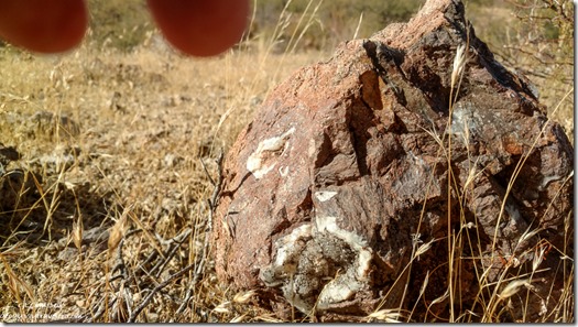 rock crystal lugs Vulture Peak Road Wickenburg Arizona