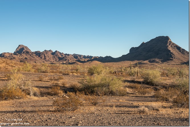 desert mountains Plomosa Road BLM Bouse Arizona