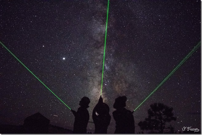 Astro Rangers lazer lights milkyway stars BRCA NP UT by Valerie Fazen