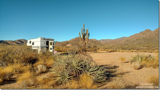truckcamper desert Saguaro Date Crk Mts Ghost Town Rd BLM Congress AZ