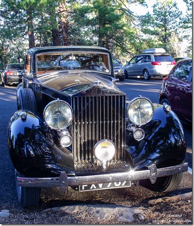 1939 Royals Royce Phantom in parking lot North Rim Grand Canyon National Park Arizona