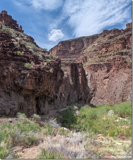 The Box Bright Angel Canyon & North Kaibab trail Grand Canyon National Park Arizona