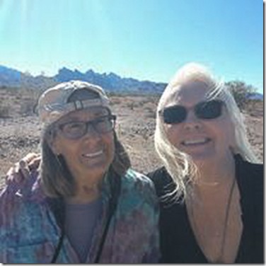 Gaelyn & Joann MST&T Rd camp BLM Kofa Mts Arizona