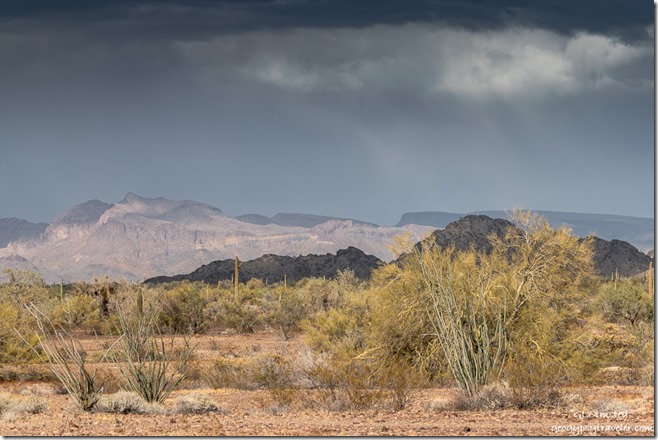 Sonoran Desert New Water Mts light & shadow MST&T Rd BLM Kofa National Wildlife Refuge Arizona