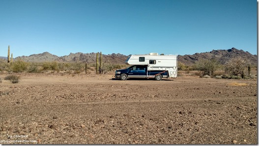 truckcamper MST&T Rd BLM Kofa National Wildlife Refuge Arizona