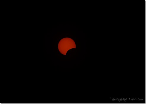 453 Entering partial eclipse for annular North Rim Grand Canyon National Park Arizona