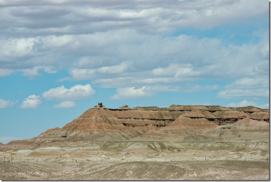 Painted Hills clouds SR89 N Navajo Res Arizona