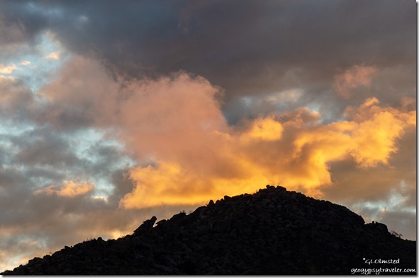 Weaver Mts sunset clouds Yarnell Arizona