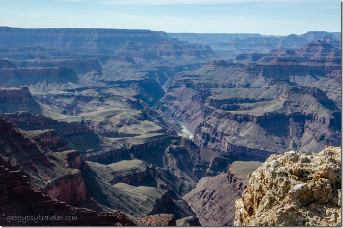 View NW & Colorado River from Moran Point South Rim Grand Canyon National Park Arizona