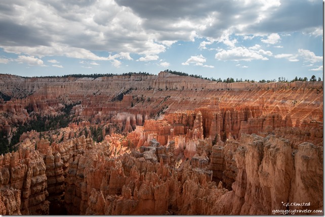 hoodoos amphitheater Inspiration Point from Sunset Point Bryce Canyon National Park Utah