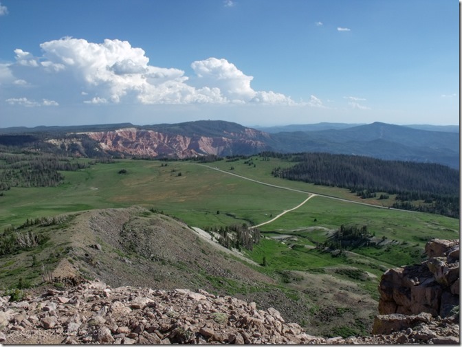 View South of Cedar Breaks National Monument from Brian Head overlook Dixie National Forest Utah