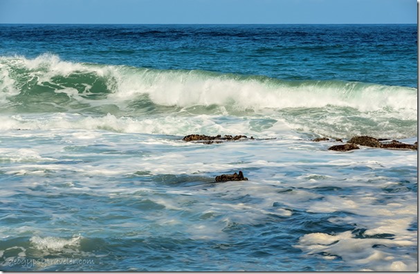 Crashing waves Kidds Beach South Africa