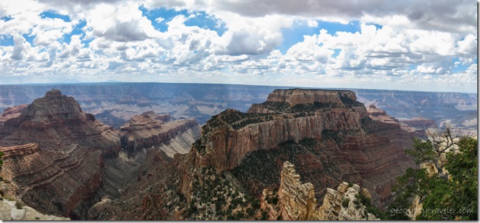 View South from Cape Royal Walhalla Plateau North Rim Grand Canyon National Park Arizona
