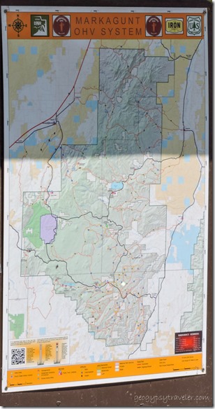 Markagunt OHV map Dixie National Forest Duck Creek Utah