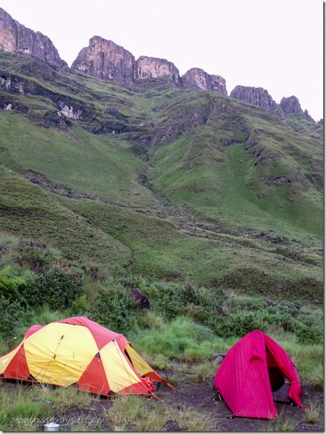 Camp below Drakensburg KwaZulu-Natal ZSouth Africa