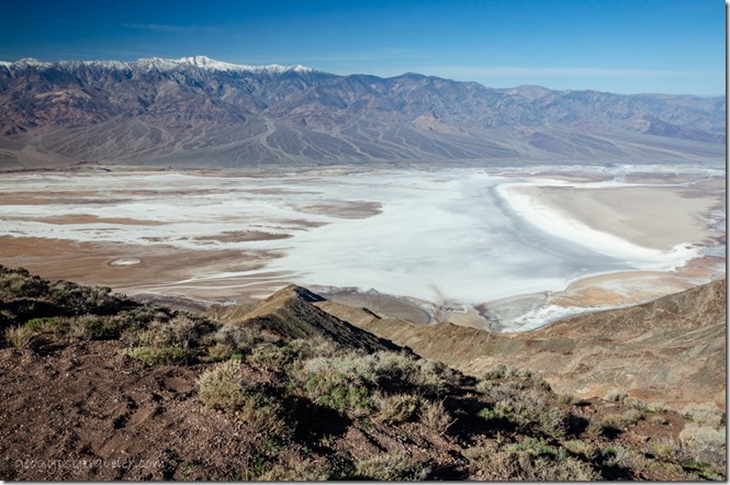 Badwater Basin from Dante's View Death Valley National Park California