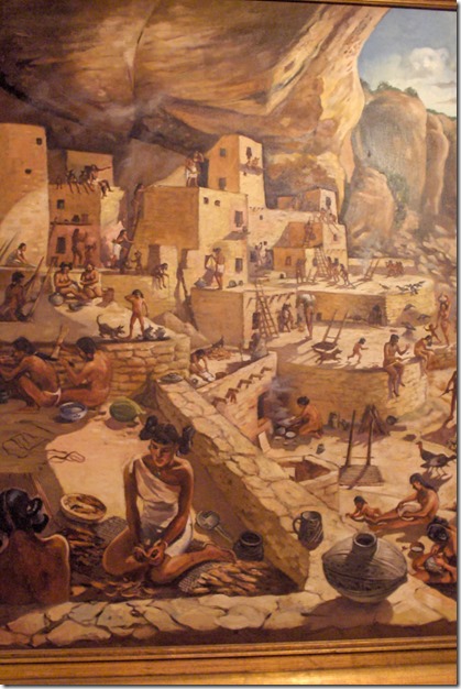 painting of Cliff Palace Museum Mesa Verde National Park Colorado