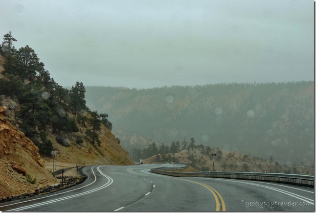 rain Pink Cliffs SR12 East Utah