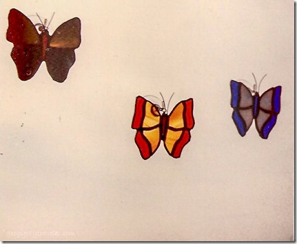 Butterfly suncatchers Hanover Park Illinois 1980