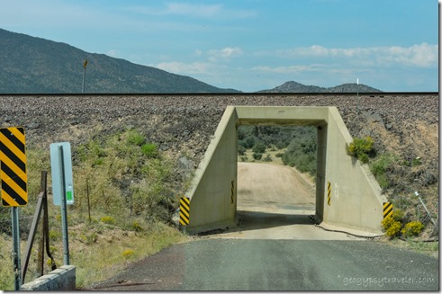RR underpass Ferguson Valley Road Skull Valley Arizona