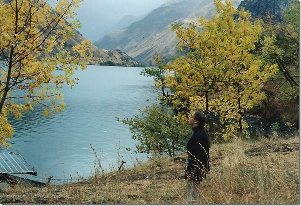 Gaelyn at camp Snake River Idaho