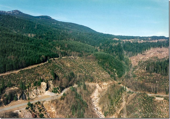 Flight To Pine Creek Work Station FS90 Marble Creek washout 2-13 pm Cougar Washington Feb 1996