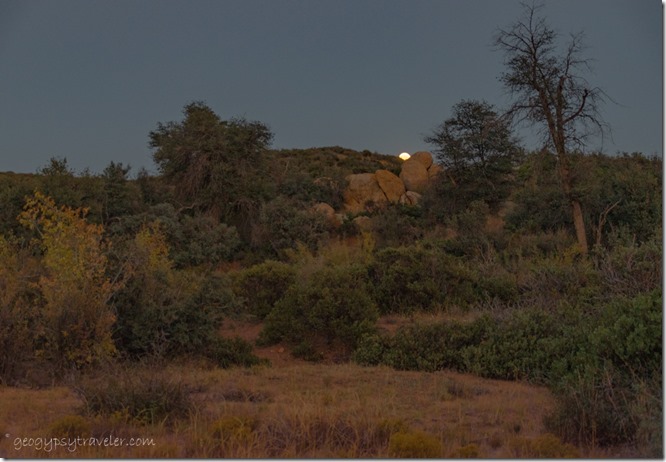 moon rise Skull Valley Arizona